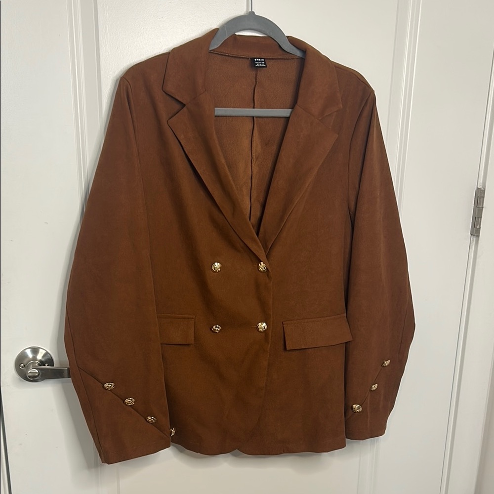 Shein Brown Women's Blazer